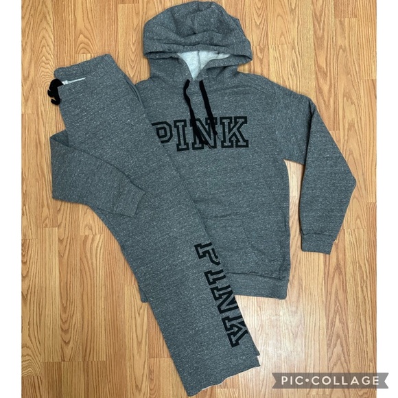 Victoria Secret PINK Campus Hoodie & Boyfriend Sweatpants - Picture 5 of 12